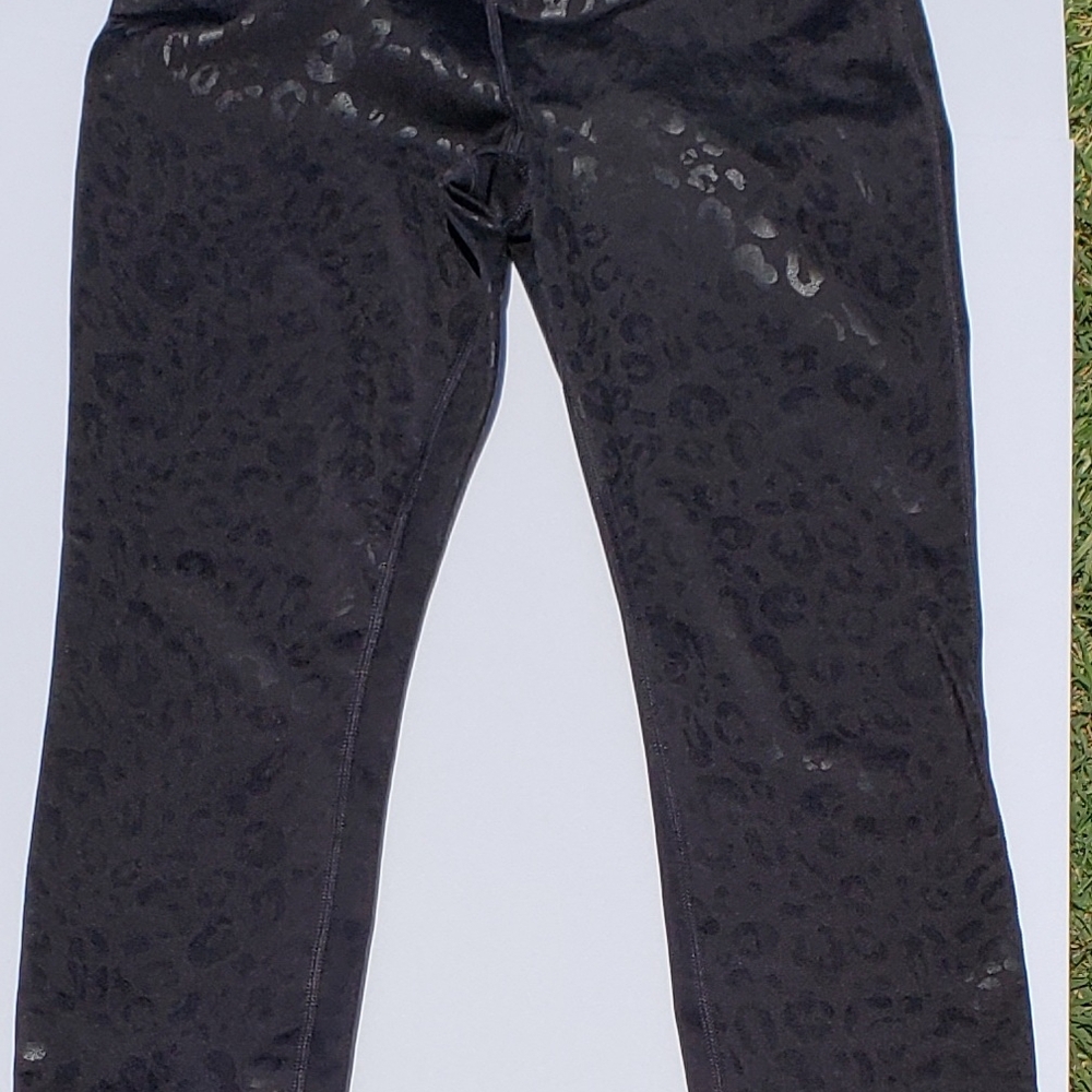 Athletic Works Black Animal Print Pants